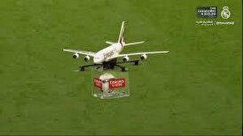 ابتکار جالب هواپیمایی امارات در برنابئو