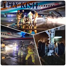 حریق هواپیما و یک پرواز ناموفق