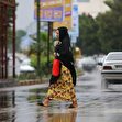 اولین باران پاییزی در بندرعباس آغاز شد