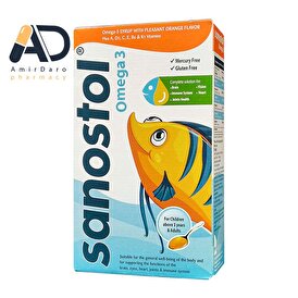 شربت سانستول امگا 3 تقویت مغز و رشد کودکان