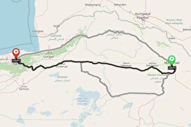 مقایسه فاصله پروازی از سایر شهرها به مشهد