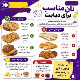 نان مناسب برای دیابت چند!