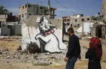 تصاویر بنکسی در غزه
