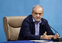 حضور پزشکیان در نجف اشرف در مراسم وداع