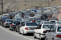 ترافیک سنگین در محورهای منتهی به شهرهای شمالی