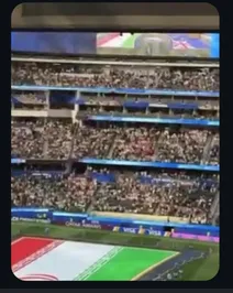 لحظه باز شدن پرچم ایران در آمریکا+ فیلم