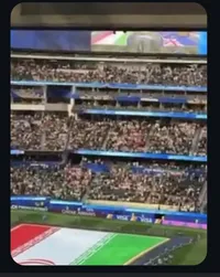 لحظه باز شدن پرچم ایران در آمریکا+ فیلم